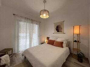 2 chambres, lit parapluie, Wi-Fi gratuit, draps fournis