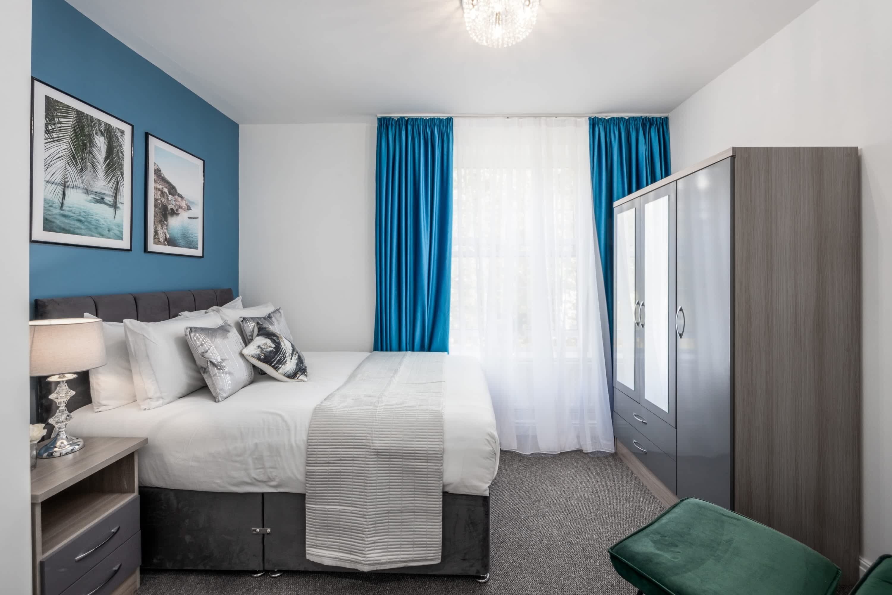 4 bedrooms, iron/ironing board, travel crib, WiFi