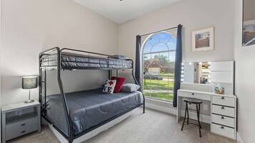 4 bedrooms, iron/ironing board, travel crib, WiFi