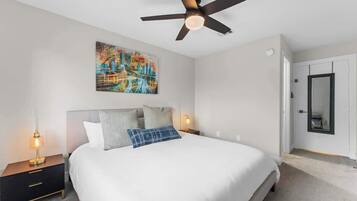 4 bedrooms, iron/ironing board, travel crib, WiFi