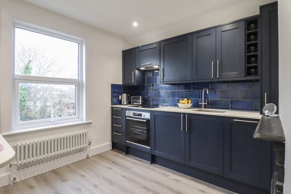 Fridge, dishwasher, electric kettle, toaster