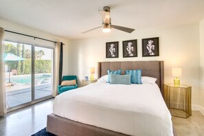 4 bedrooms, iron/ironing board, WiFi, bed sheets