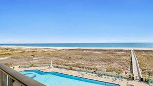 Indoor pool, a heated pool - Beachfront 3BR, Pools, Hot Tubs, New to Rentals!! (Orange Beach)