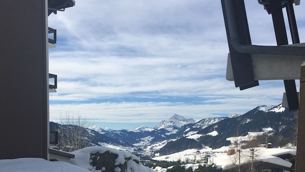 A snowy mountain landscape with a clear sky. - Appt Résidence Maeva Mont d Arbois (Megève)