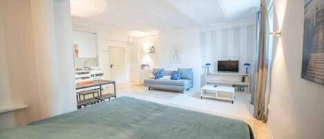 1 chambre, lit parapluie, Wi-Fi, draps fournis