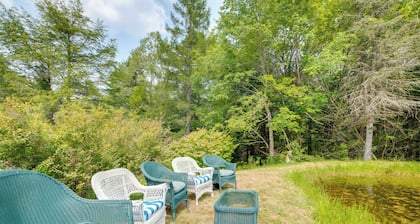 Fire Pit & On-site Pond: Wooded Walton Home!