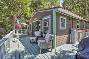 House (2 Bedrooms) | Front of property - Lake Hermit Cabin w/ Kayaks & Paddleboards! (Sanbornton)