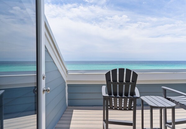Terrace/patio - Sealoft 201 - Private Beachfront - 2025 Newly Renovated (Destin)