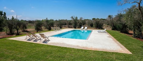 Standard Villa, Multiple Bedrooms, 2 Bathrooms (Villa Salentina With Garden And Pool) | Pool | Seasonal outdoor pool