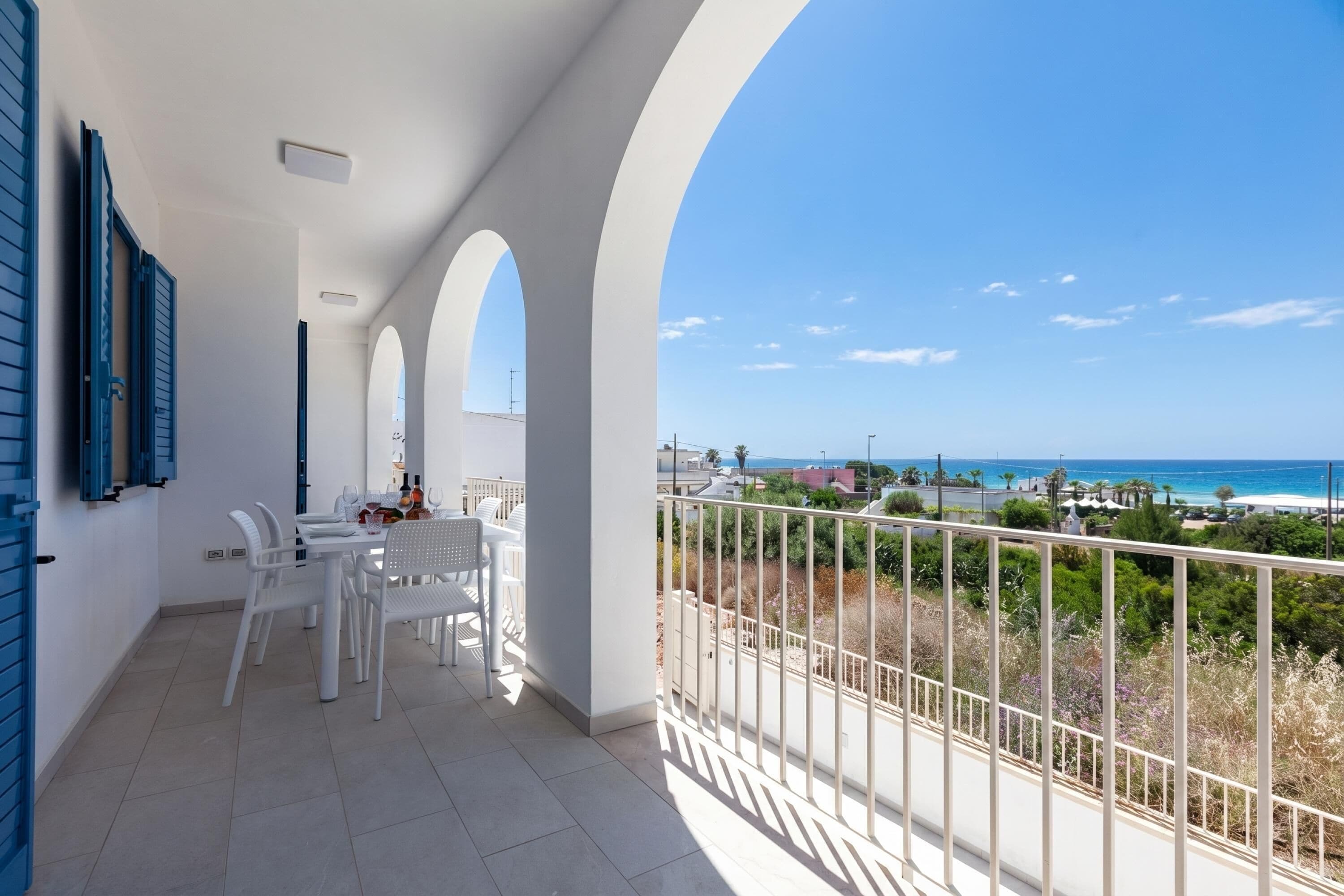 Standard Apartment, 2 Bedrooms, Balcony (La Primula Apartment 2 with Sea-View) | Terrace/patio