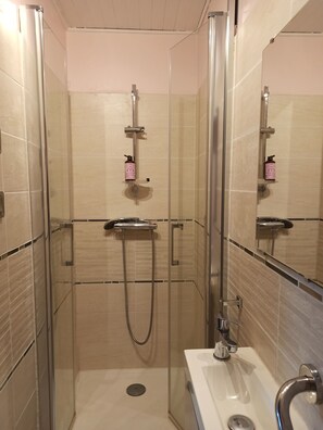 Shower, hair dryer