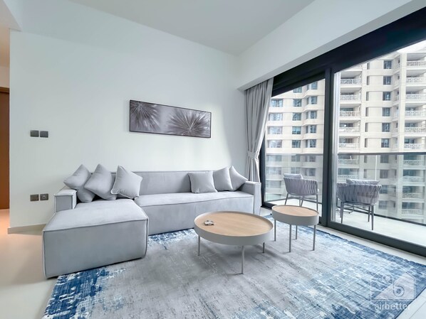 Living area - Luxurious 1B With Breathtaking Views Downtown (Dubai)