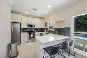 Fridge, microwave, oven, stovetop - Spacious 4 Bedroom with Private Pool (Little Elm)