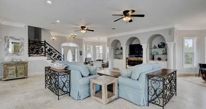 Family fun by the beach! 5500 sq ft with 5 BRs, 5 baths, game room, heated pool
