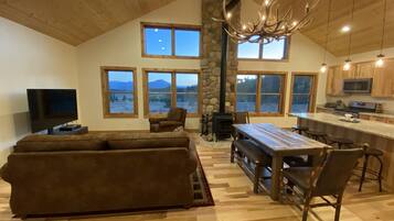 TV connectée, cheminée