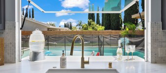 Heated Pool+Gazebo+Private suit. Up to 16 guests!