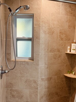 Shower, hair dryer, towels, soap - Beach & Bay! Waterfront condo with Fish/Boat Dock & Heated Pool (Treasure Island)