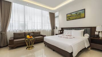Kamar Double Mewah | Brankas, meja kerja, setrika/meja setrika, dan Wi-Fi gratis