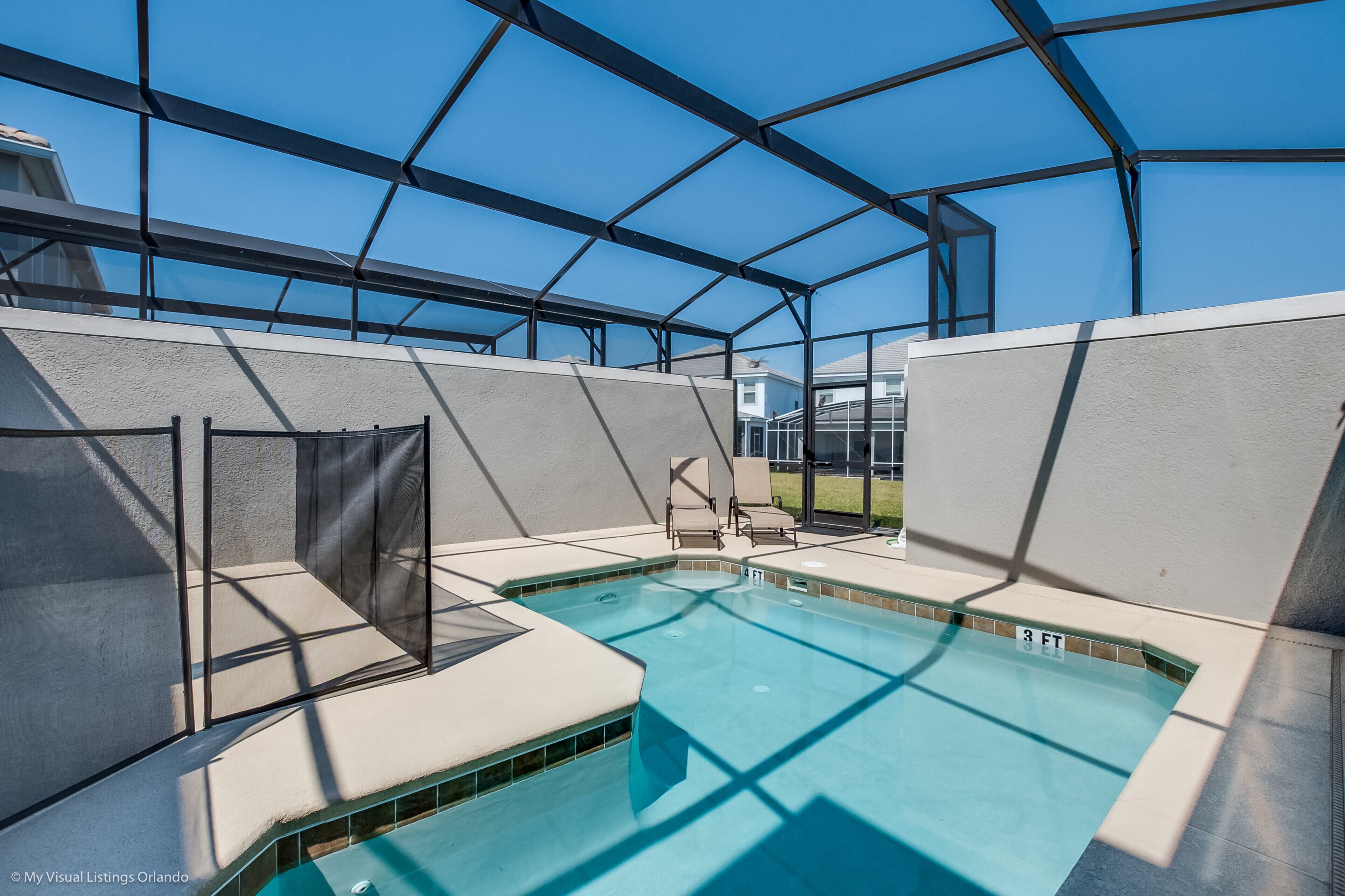 A heated pool