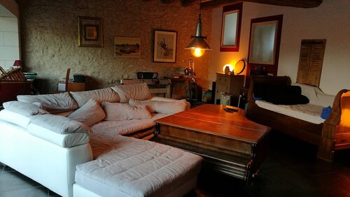 A la croisée des châteux de la Loire très grande maison familiale avec piscine.