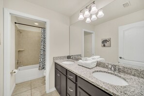 Hair dryer, towels