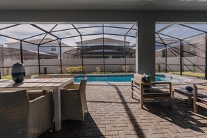 A heated pool - Last Minute Disney! Private Pool, Hot Tub, Game Room & Themed Bedrooms. Book Now! #55527 (Orlando)