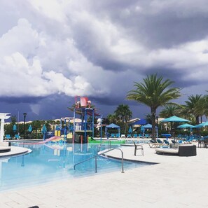 A heated pool