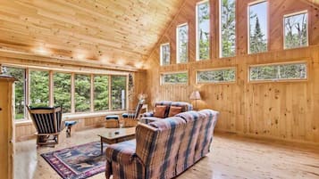 Smart TV, fireplace, video games, offices