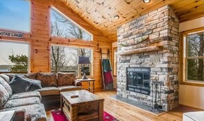 TV connectée, cheminée, espaces bureaux