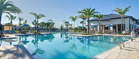 Et oppvarmet basseng