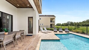 Una piscina riscaldata