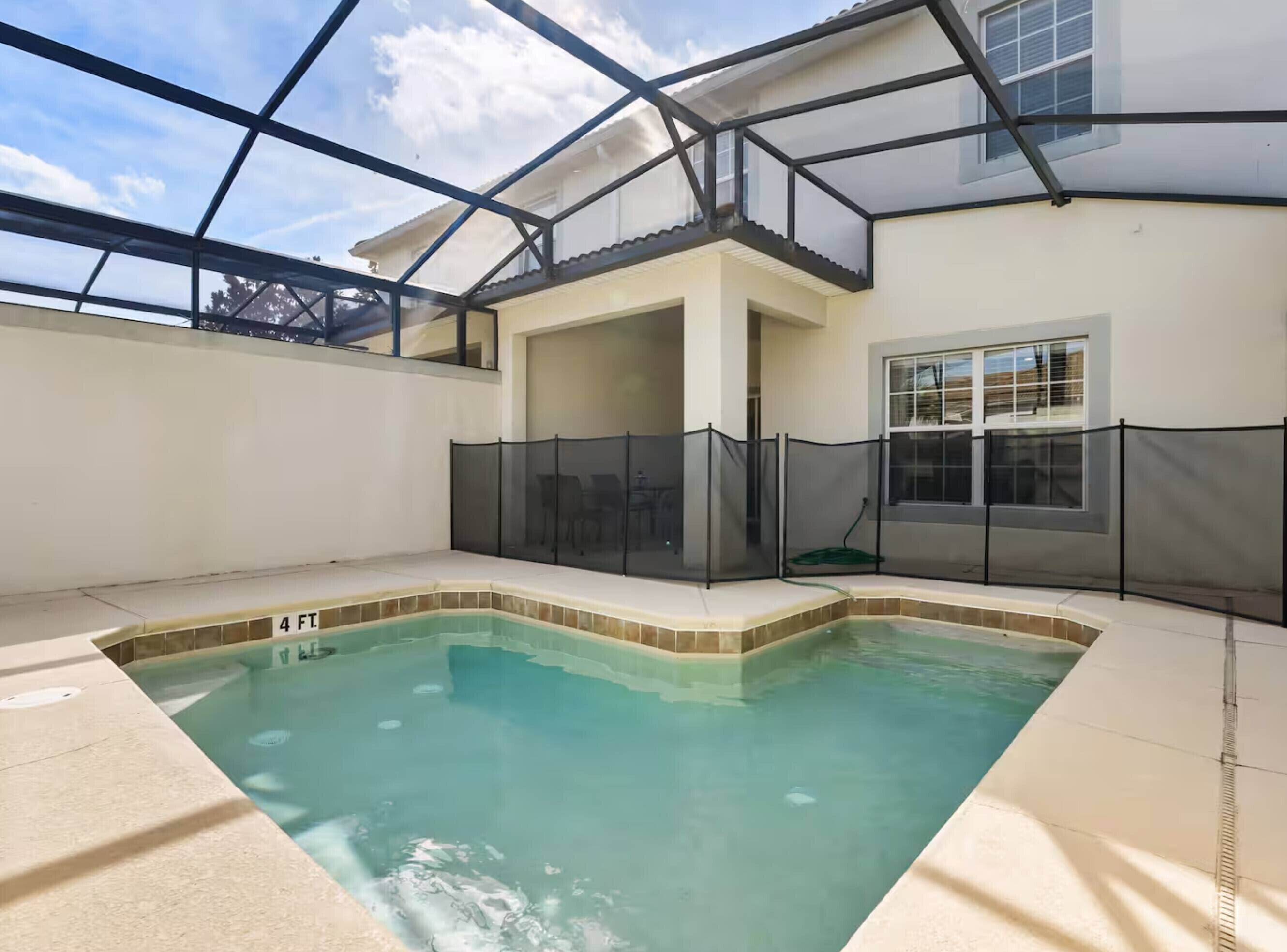 A heated pool