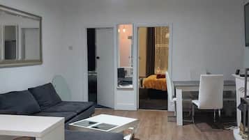 Comfort Apartment, 1 Bedroom | Living area | Smart TV