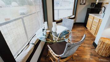 Exclusive Tent, Hot Tub, Lake View | Living area | 40-inch Smart TV with digital channels