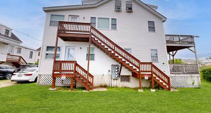 Sun-filled & serene coastal retreat with deck & stunning ocean views - near golf