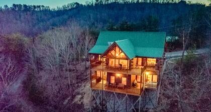 Cabin w/ free attraction tickets, decks, hot tub, & views - near golf & skiing