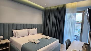 Premium-sengetøj, senge med madrasser af memory foam, gratis minibar