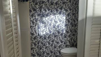 Towels, soap, shampoo, toilet paper