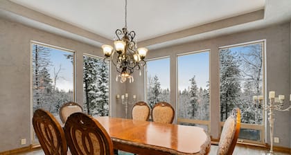 Whimsical acreage with high-end finishes, old-world character, air hockey, & W/D