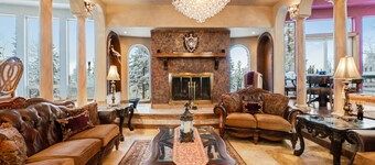 Whimsical acreage with high-end finishes, old-world character, air hockey, & W/D