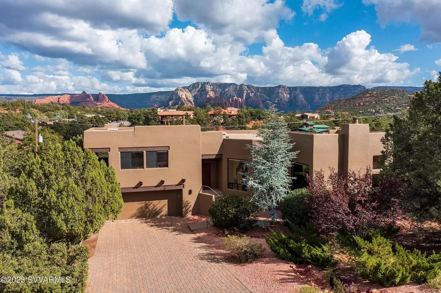 A modern, beautiful home with spectacular views