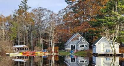 Lakefront camp featuring a small lodge and 3 cabins - Sleeps up to 18 guests.
