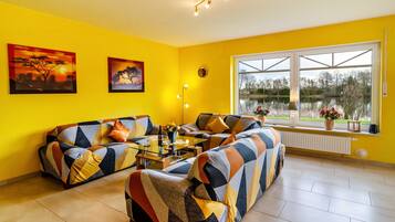 TV, DVD player, stereo