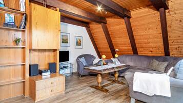 TV, DVD-spiller og stereoanlegg