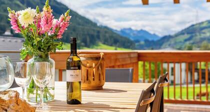 Chalet spacieux avec bien-ĂȘtre et vue