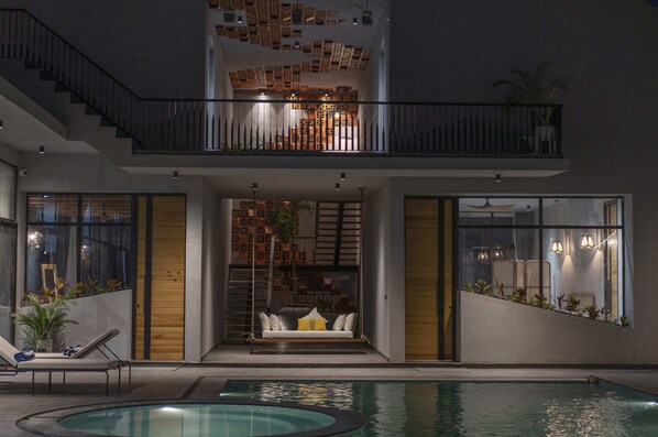 Pool - Casa Concreto: Luxury Concrete Villa-Heated Pool -Jodhpur-Rajasthan (Jodhpur)