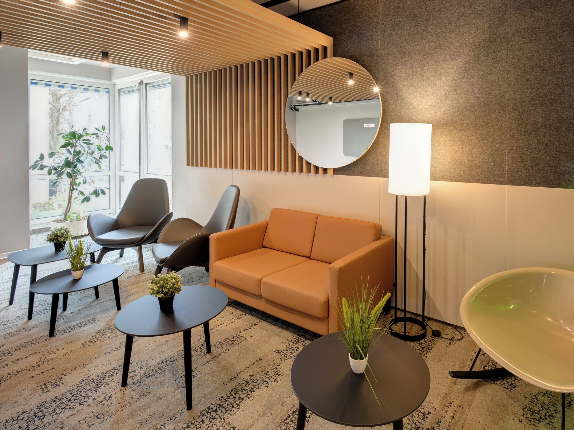 Sitteområde i lobbyen