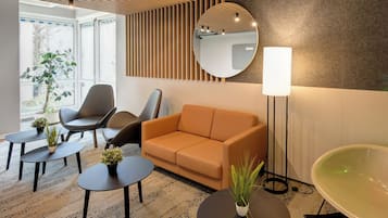 Sitteområde i lobbyen