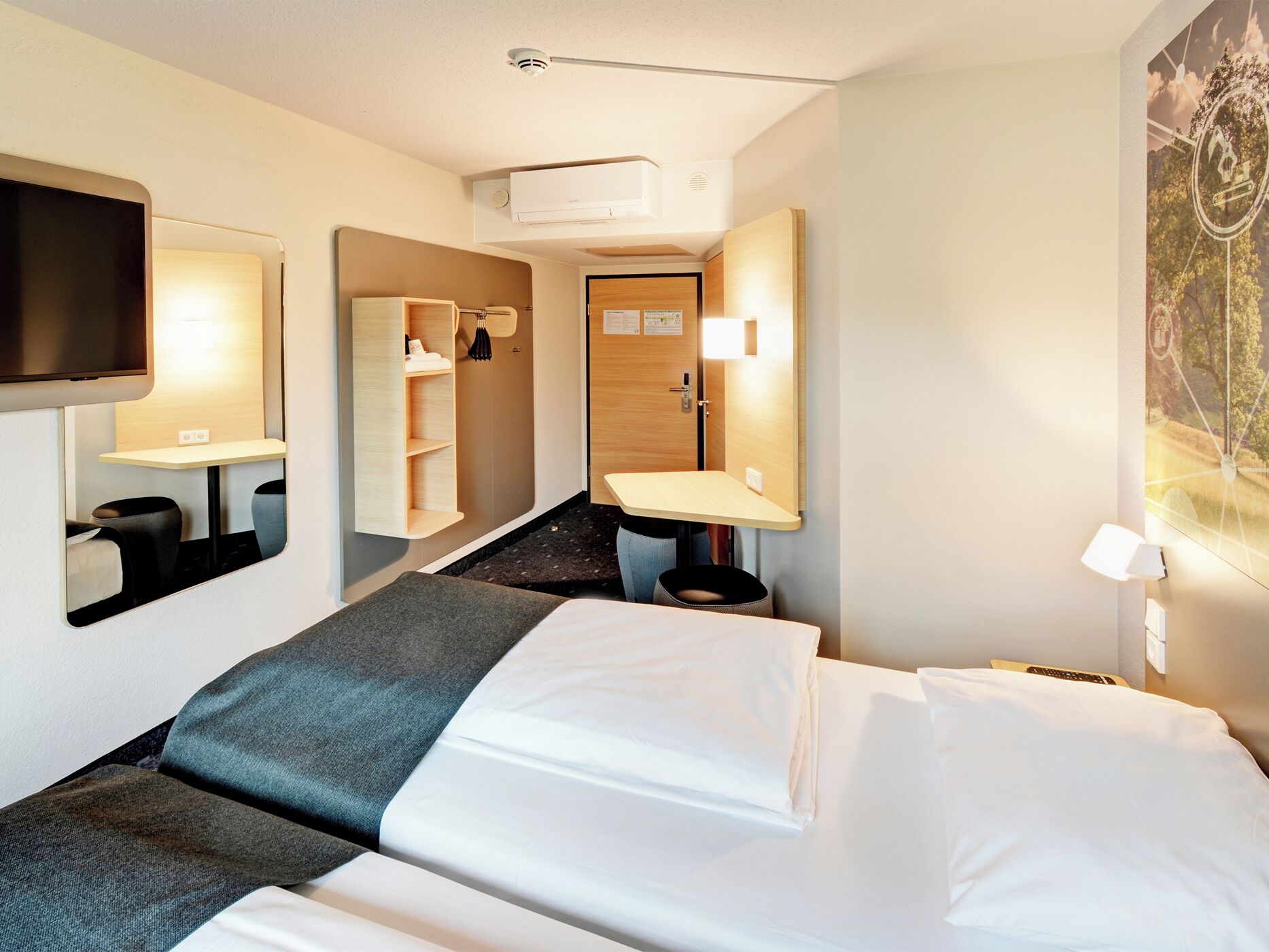 Zweibettzimmer | Verdunkelungsvorhänge, schallisolierte Zimmer, kostenloses WLAN