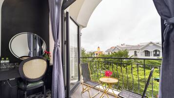 Vue depuis lâhĂ©bergement